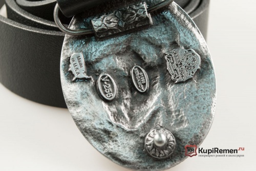 Кожаный ремень с пряжкой "Лошадь" - kupiremen.ru