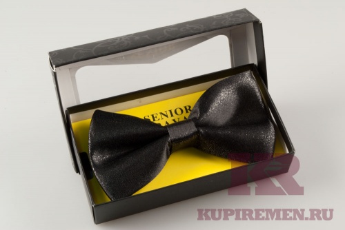 Галстук бабочка SENIOR CRAVAT (черный люрикс) - kupiremen.ru