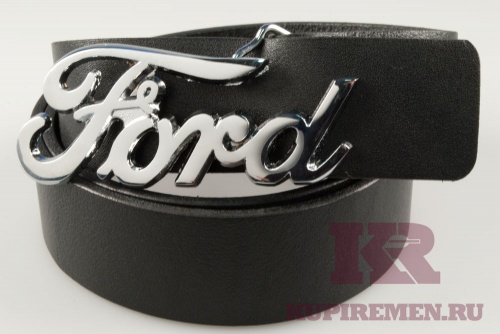Кожаный ремень с пряжкой "Ford" - kupiremen.ru