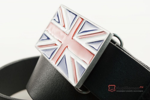 Ремень с пряжкой "UNION JACK FLAG" (Английский флаг) - kupiremen.ru
