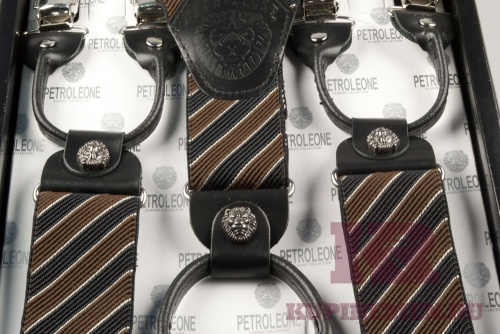 Мужские подтяжки PETROLEONE 6 клипс - kupiremen.ru
