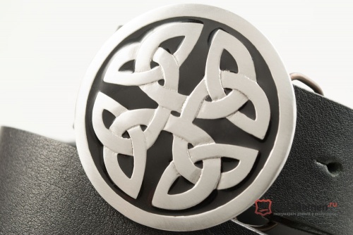 Кожаный ремень с пряжкой "CELTIC KNOT" (КЕЛЬТСКИЙ УЗЕЛ) - kupiremen.ru