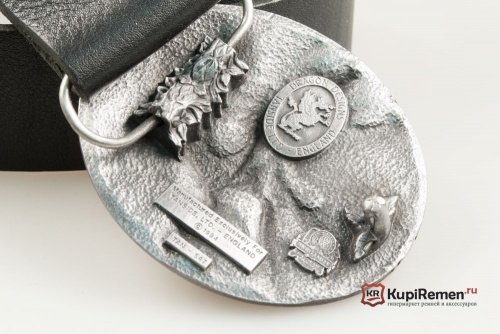 Кожаный ремень с пряжкой "Фея" 3D - kupiremen.ru