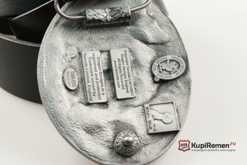 Кожаный ремень с пряжкой "ONE DOL COIN" (Монета в 1 доллар) 3D - kupiremen.ru