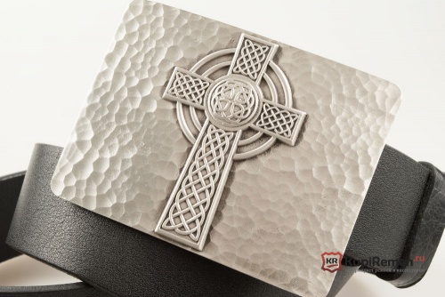 Кожаный ремень с пряжкой "CELTIC CROSS" (Кельтский крест) - kupiremen.ru