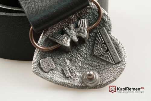 Кожаный ремень с пряжкой "Сердце с узором" - kupiremen.ru