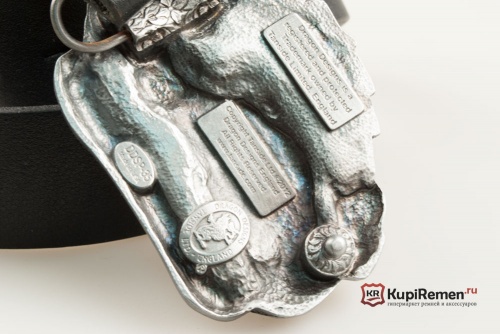 Кожаный ремень с пряжкой "Play to win" 3D - kupiremen.ru