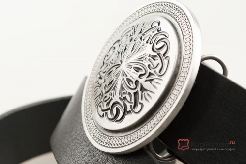 Кожаный ремень с пряжкой "CELTIC KNOT" (Кельтский узел) - kupiremen.ru