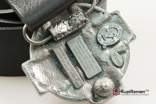 Кожаный ремень с пряжкой "Кельтский крест" - kupiremen.ru