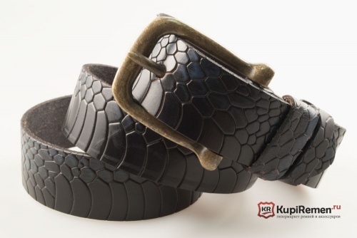 Джинсовый ремень "Cinturon" змея - kupiremen.ru