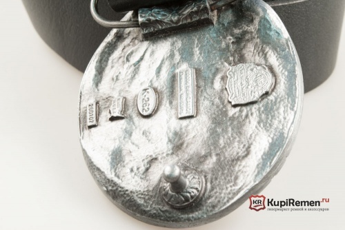 Кожаный ремень с пряжкой "LOUD PIPES SAVES LIVES" - kupiremen.ru