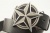 Кожаный ремень с пряжкой "NAUTICAL STAR BLACK - SILVER" (Навигационная звезда) - kupiremen.ru