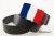 Кожаный ремень с пряжкой "FLAG - FRENCH" (Французский флаг) - kupiremen.ru