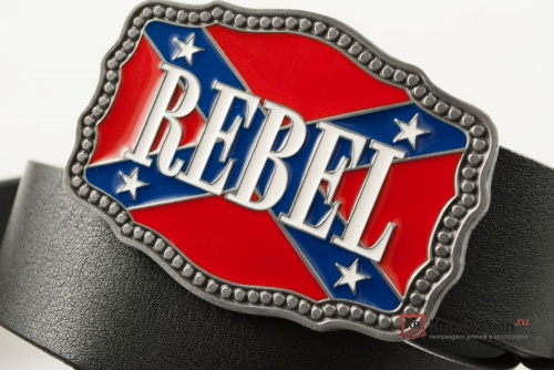 Кожаный ремень с пряжкой "Rebel" (Бунтарь) - kupiremen.ru