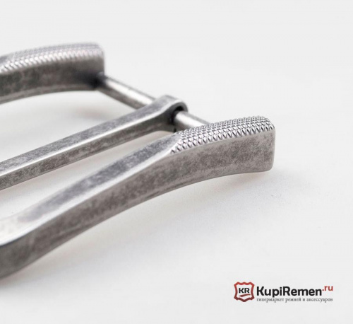 Пряжка FERRO OLD SILVER для джинсового ремня 40 мм - kupiremen.ru