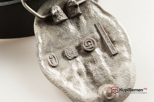 Кожаный ремень с пряжкой "Нападение индейцев" 3D - kupiremen.ru