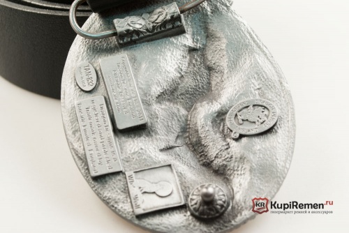 Кожаный ремень с пряжкой "EAGLE" (Орёл) 3D - kupiremen.ru