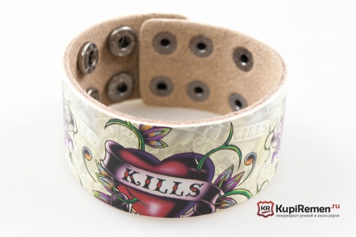 Манжета с принтом Love kills lowly - kupiremen.ru