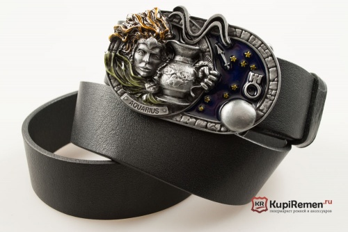 Ремень знак зодиака "Водолей" - kupiremen.ru