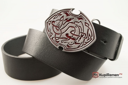 Кожаный ремень с пряжкой "CELTIC DRAGON" (Кельтский дракон) - kupiremen.ru