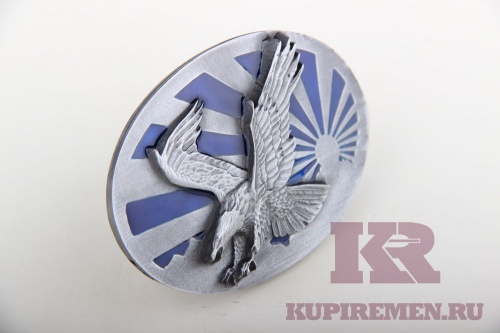 Кожаный ремень с пряжкой "Орёл" - kupiremen.ru
