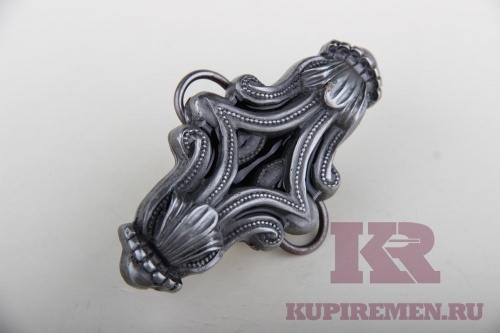 Кожаный ремень с пряжкой "Орнамент" 3D - kupiremen.ru