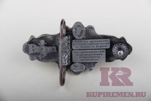Кожаный ремень с пряжкой "Орнамент" 3D - kupiremen.ru