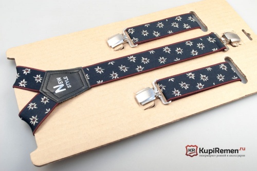 Подтяжки New Style Звёзды с вышивкой шёлком - kupiremen.ru