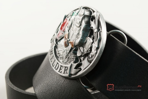 Кожаный ремень с пряжкой "WELDER" (Сварщик) 3D - kupiremen.ru