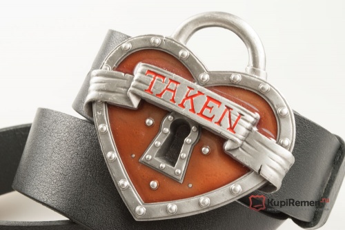 Ремень с пряжкой "TAKEN" (Занято) 3D - kupiremen.ru