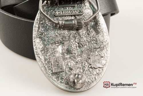 Кожаный ремень с пряжкой "Индеец и орёл" 3D - kupiremen.ru