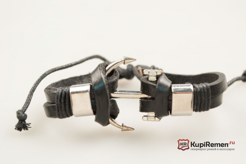 Двойной браслет Якорь ZG - kupiremen.ru