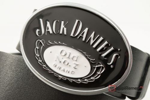 Кожаный ремень с пряжкой "JACK DANIEL'S" - kupiremen.ru