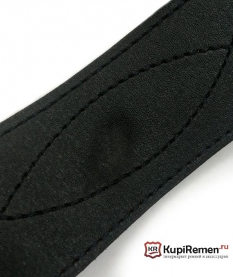 Офицерский ремень кожаный чёрного цвета - kupiremen.ru