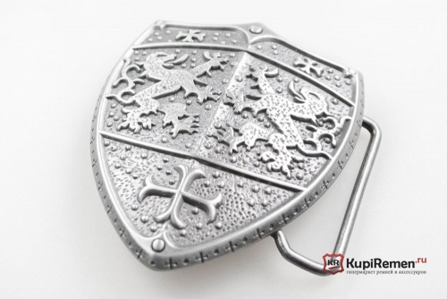 Пряжка Щит Крестоносца для ремня 40 мм - kupiremen.ru