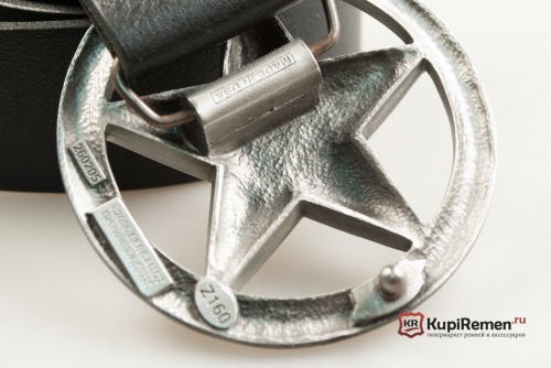 Кожаный ремень с пряжкой "LARGE NAUTICAL STAR" (Большая навигационная звезда) - kupiremen.ru