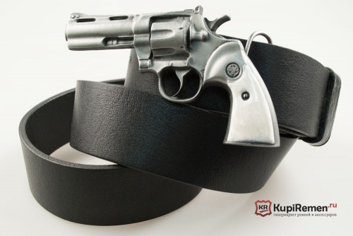 Кожаный ремень с пряжкой "MAGNUM" (Магнум) 3D - kupiremen.ru