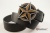 Кожаный ремень с пряжкой "NAUTICAL STAR BLACK - GOLD" (Навигационная звезда) - kupiremen.ru