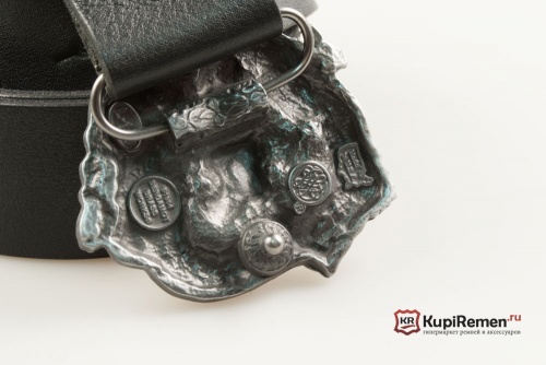 Кожаный ремень с пряжкой "Нефритовый дракон" - kupiremen.ru