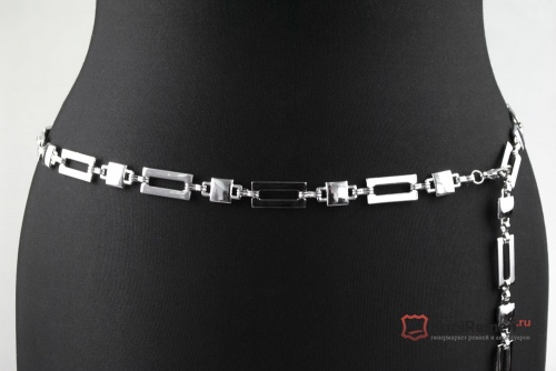 Женский пояс-цепочка ZG Accessory "Квадрат-Прямоугольник" - kupiremen.ru