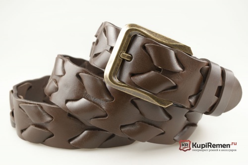 Мужской ремень ZiG BAND WEAVE из натуральной кожи - kupiremen.ru