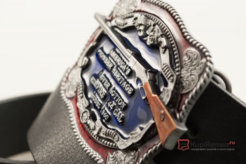Ремень кожаный с прягой "LEVER ACTION 44" - kupiremen.ru
