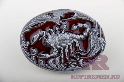 Кожаный ремень с пряжкой "Скорпион" - kupiremen.ru