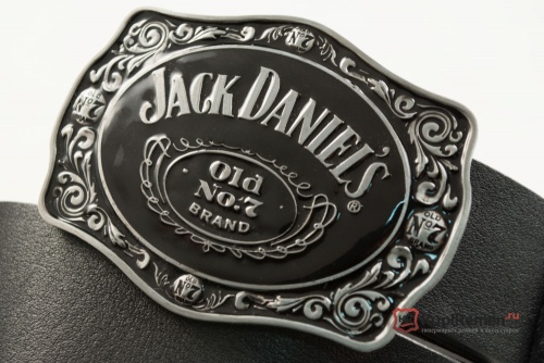 Кожаный ремень с пряжкой "JACK DANIEL'S" - kupiremen.ru