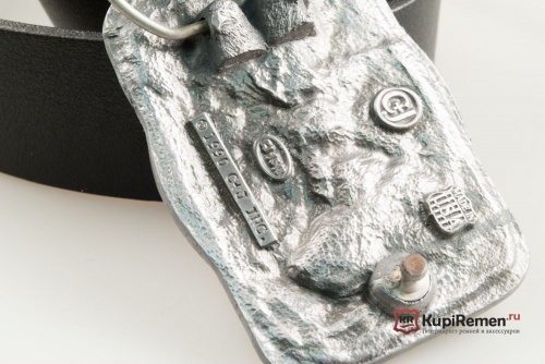 Кожаный ремень с пряжкой "Бильярд" 3D - kupiremen.ru