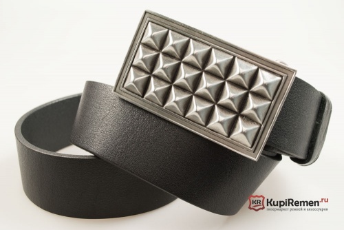 Кожаный ремень с пряжкой "STUDS" (Гвоздики) - kupiremen.ru
