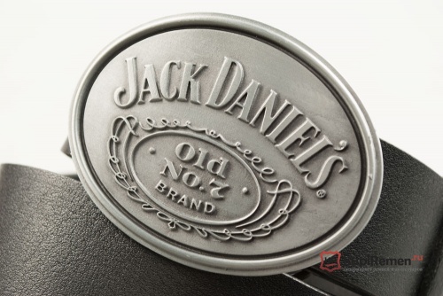 Кожаный ремень с пряжкой "JACK DANIEL'S" - kupiremen.ru