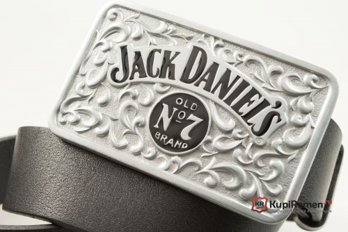 Кожаный ремень с пряжкой "JACK DANIEL'S" - kupiremen.ru