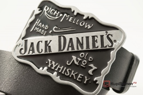 Кожаный ремень с пряжкой "JACK DANIEL'S" - kupiremen.ru