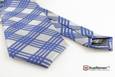 Мужской сине-серый галстук Roberto Fabbiani - kupiremen.ru